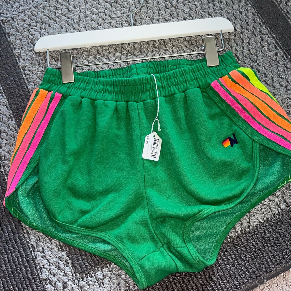 aviator nation 5 stripe jogger short